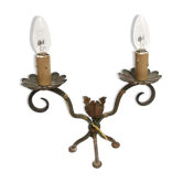 Old candlestick candlestick , wrought iron / vintage style lamp , 40s 50s
