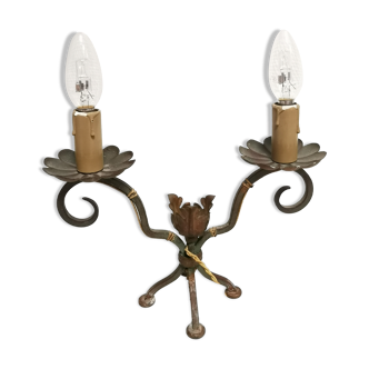 Old candlestick candlestick , wrought iron / vintage style lamp , 40s 50s