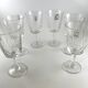 6 crystal wine stemmed glasses