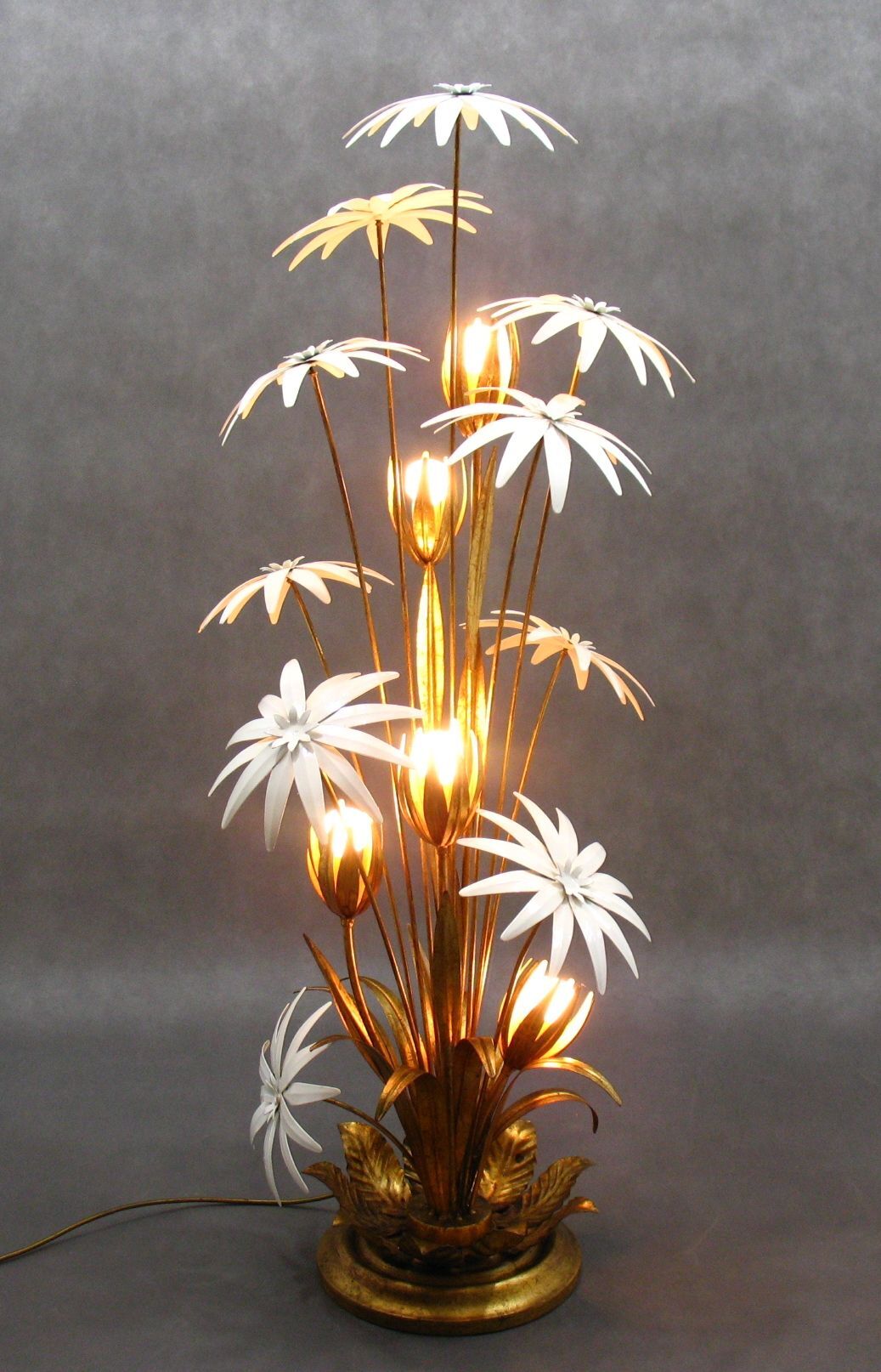 Lampadaire Vintage Hollywood Regency de Hans Kögl, années 1970