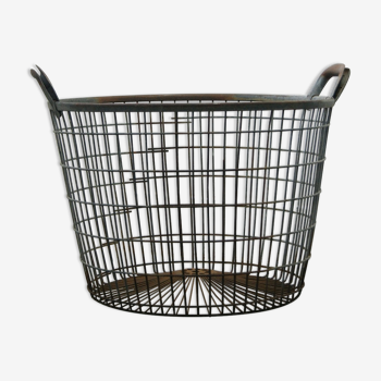 Panier en métal du milieu du siècle de Boco, années 1960