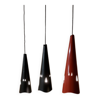 Vintage perforated metal suspensions