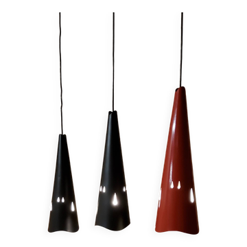 Vintage suspensions métalliques perforées