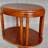 Table basse ovale d'époque art déco