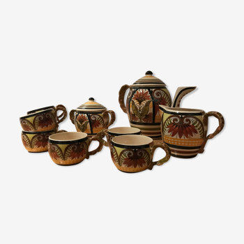 Tea set Quimper Paul Fouillen