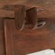 Table 6 pieds louis philippe noyer 2m25