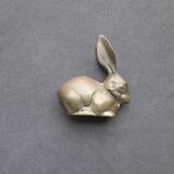 Rabbit-shaped brass paper press