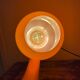 Vintage electrified orange suspension lamp with new