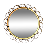 Mid century modern illuminated wall mirror hillebrand 1960s