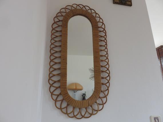 Rattan mirror  60/70 - 80x80cm