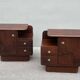 Pair of Art Deco Mahogany bedside tables