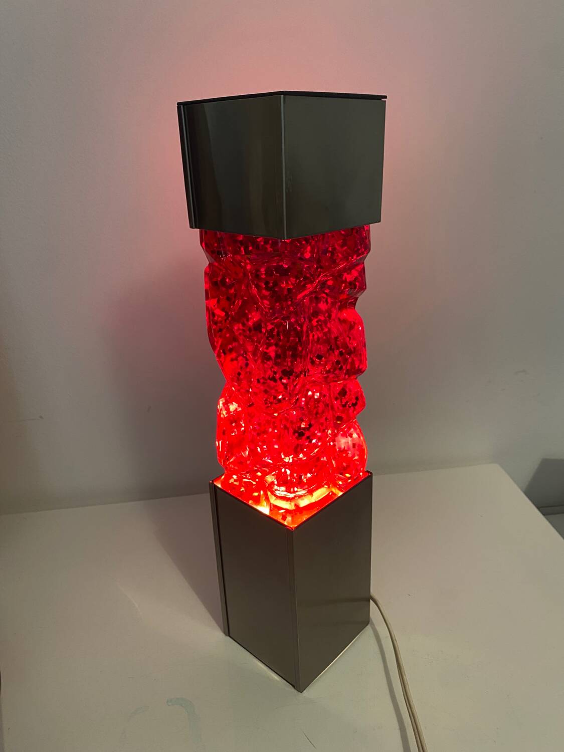 70s glitter lamp