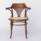 Vintage Bentwood Chair by Fischel Austria 1940s-1950s | Restored Beech Wood