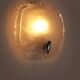 Vintage Murano wall lamp with satin glass, 1960 Italy.