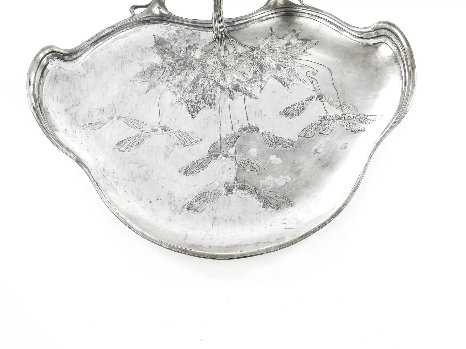 Art Nouveau appetiser tray, Orivit, Germany, early 20th century