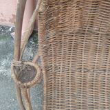 Rattan hanging egg chair