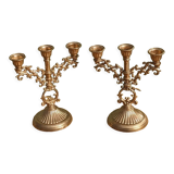 Pair of golden candlesticks