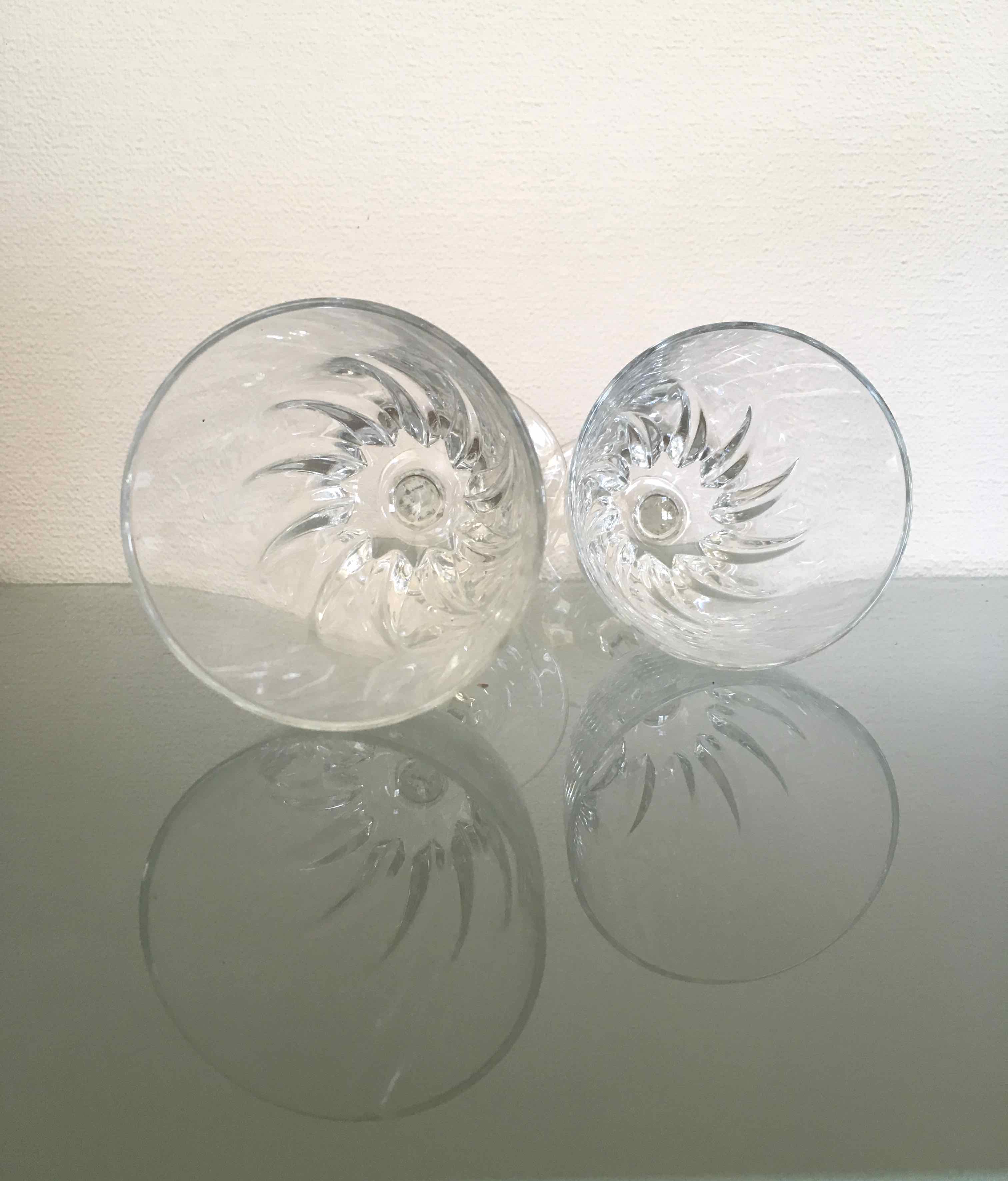 Set of 12 vintage wine glasses 1960