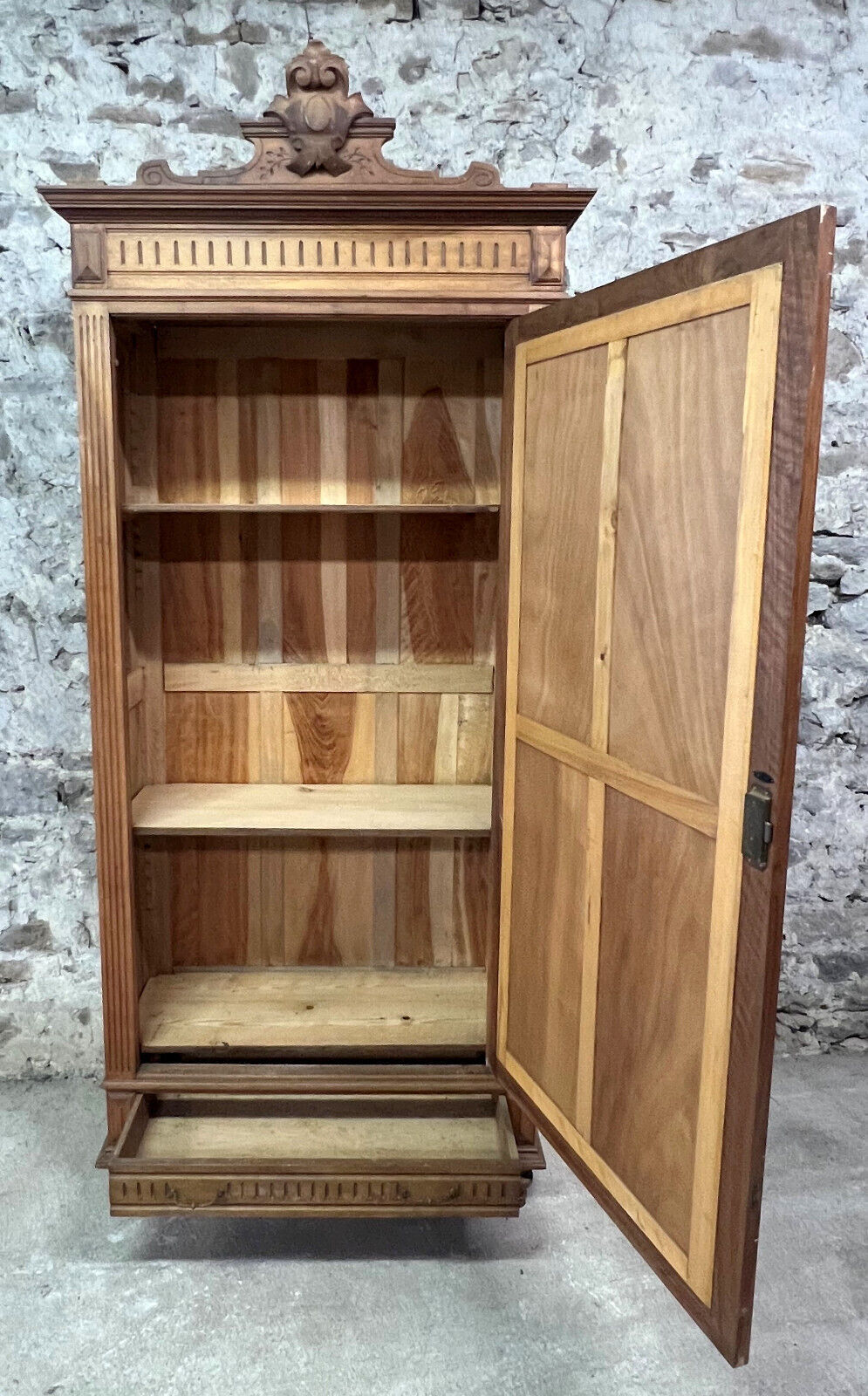 Louis XVI style walnut ice cabinet circa 1850