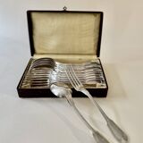 Twelve-piece silver-plated cutlery set