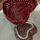 Empty Heart Pocket / Woven Ceramic Centrepiece - 1950s style