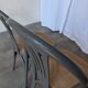 Set of 4 Vintage Gray Thonet Style Dining Chairs with Cane Seat