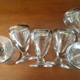 Set 6 verres à alcool années 50