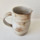 Ceramic pitcher signed Albert Breton Vezelay