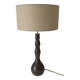 Large handmade stoneware lamp, 1960s-70s