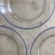 Lot de 7 assiettes transparentes