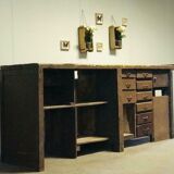Vintage industrial xl kitchen island wardrobe