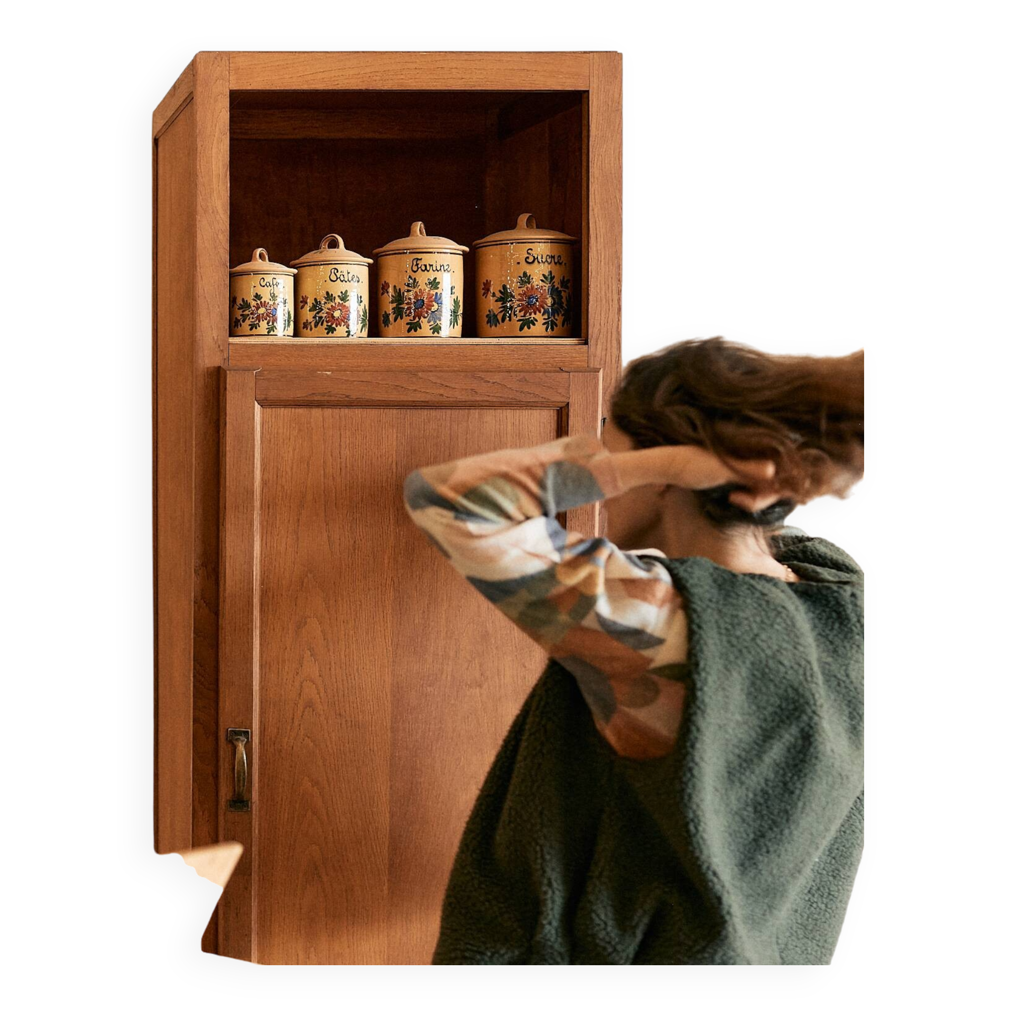 Vintage wooden column