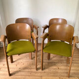 Set of 4 Armchairs by Bruno Rey for Dietiker 1970