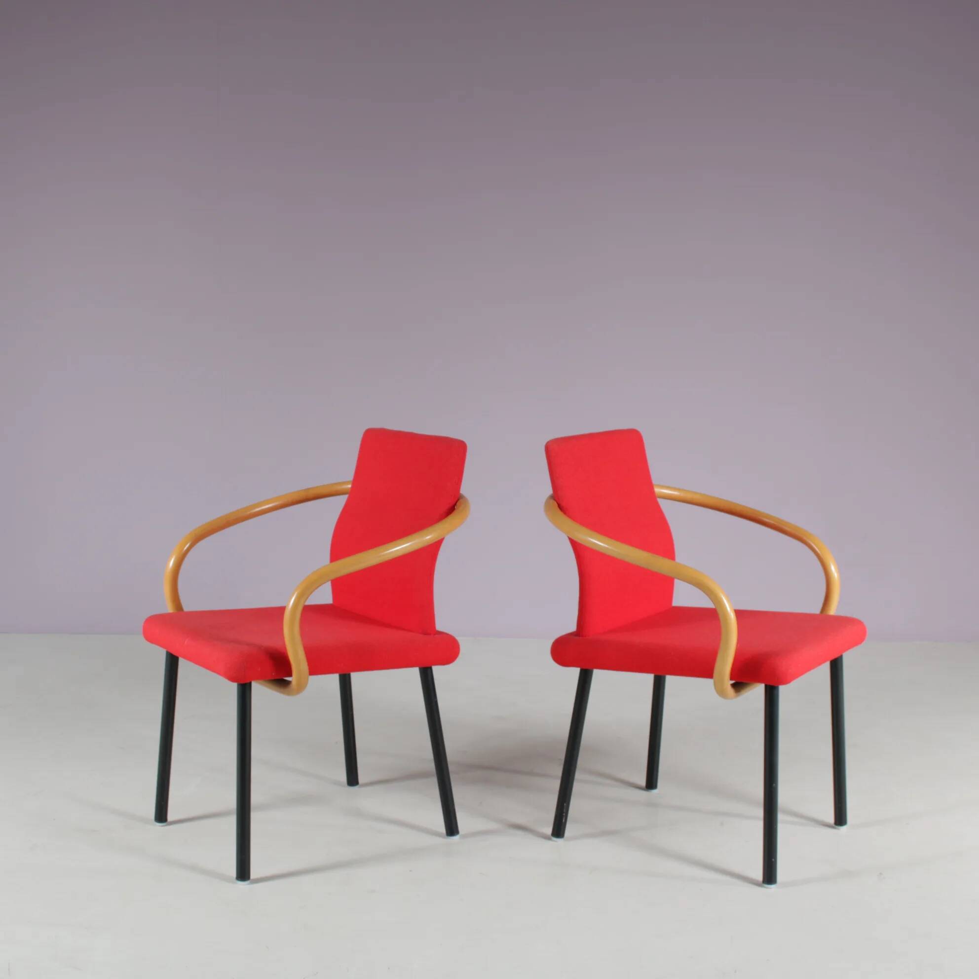 1980s “Mandarin” chairs by Ettore Sottsass for Knoll International, USA