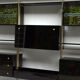 Library shelves in lacquer and brass by Roche Bobois 1970 s