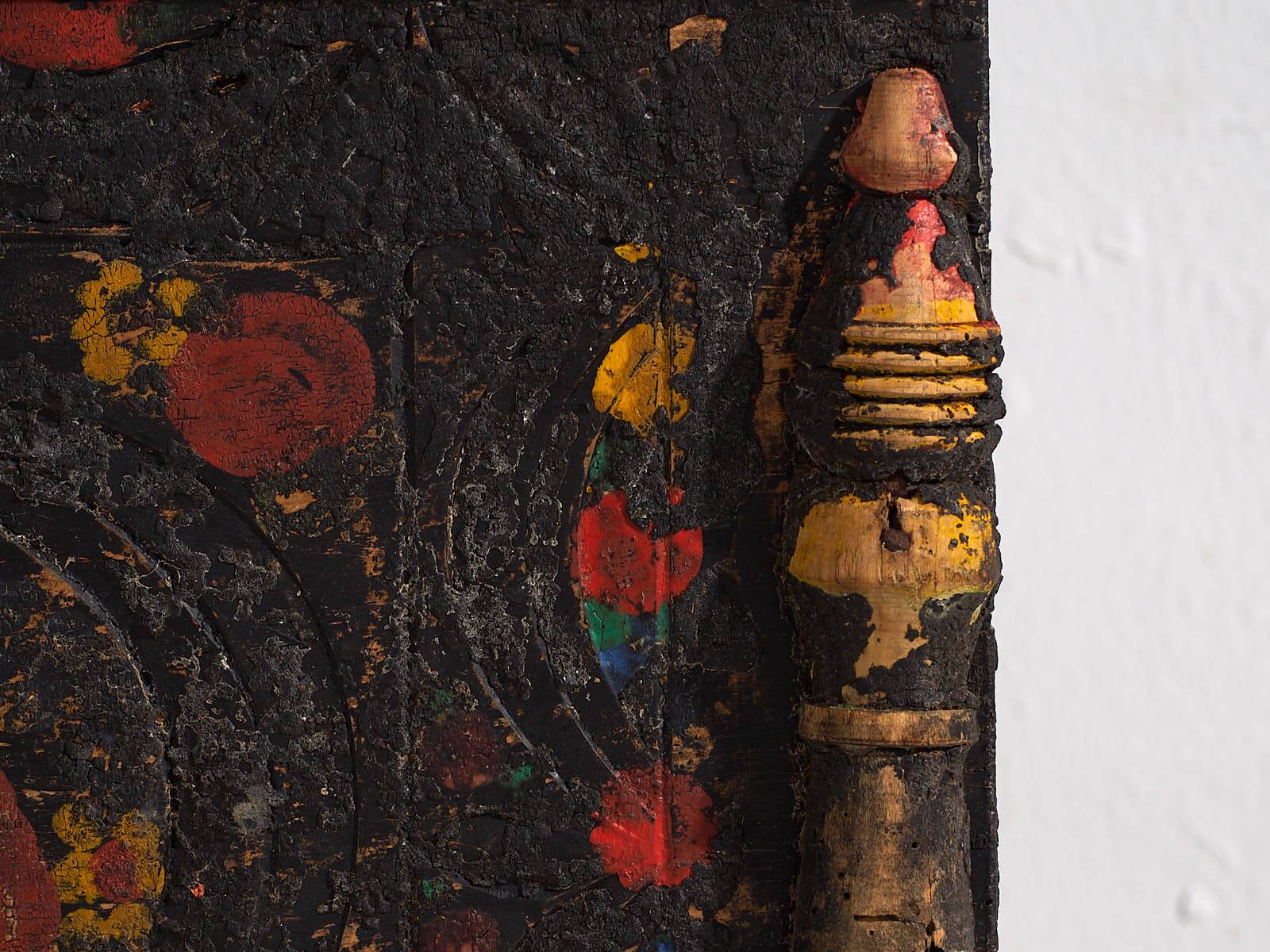 Antique chest with floral decoration (c.1920) #8