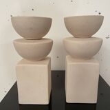 Pair of postmodern candlesticks 1980
