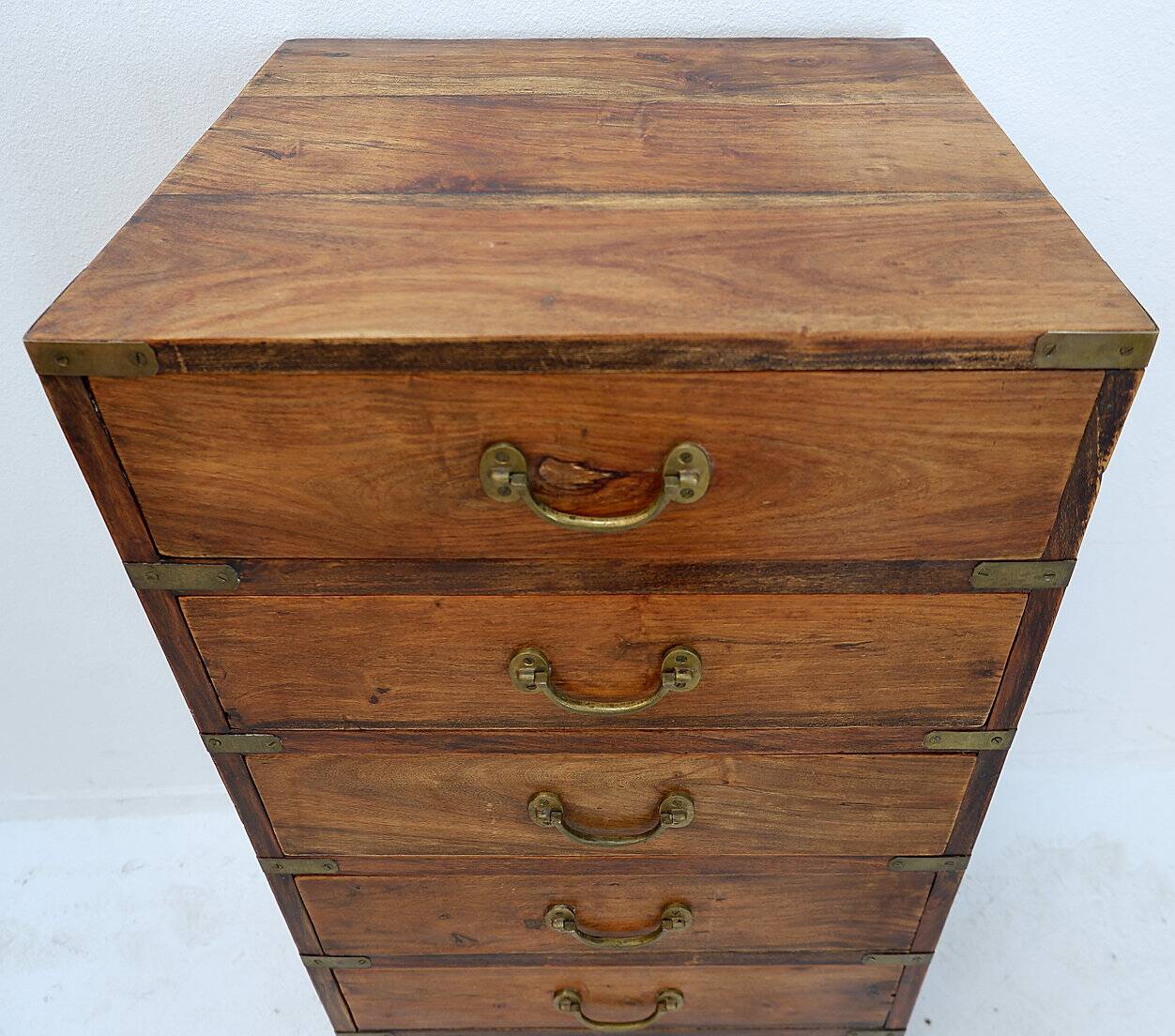 Mid-century style wooden 7-drawer chest of drawers