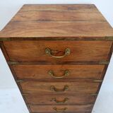 Mid-century style wooden 7-drawer chest of drawers