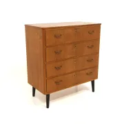Scandinavian birch commode, Swedish modern, Sweden, 1950