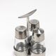 Set of condiments Marianne Denzel salt and pepper, Berndorf, Austria, 1960s