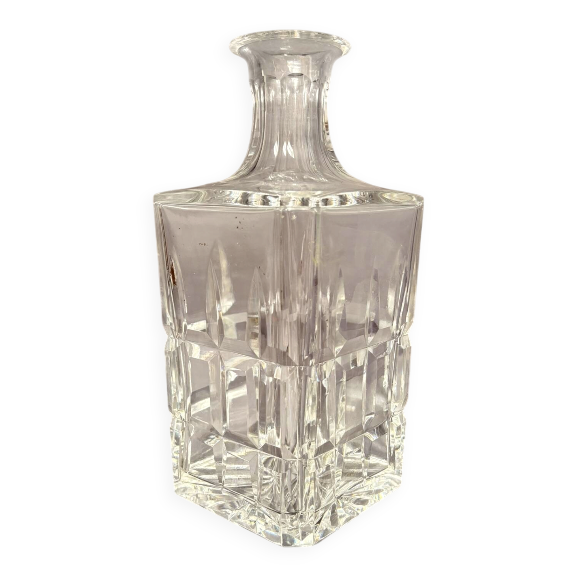 Crystal whisky carafe Saint Louis Model Manhattan (1980s)