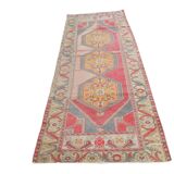 3x9 Red Classic Vintage Persian Runner Rug, 104x280Cm