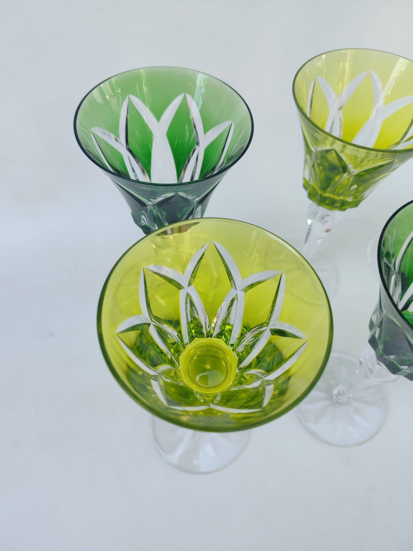 6 large crystal glasses from Saint Louis, Camargue model.