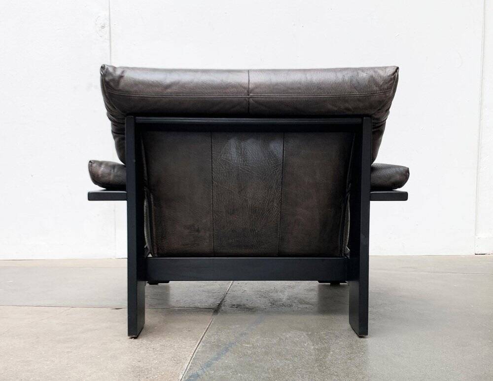 Postmodern German brutalist lounge chair by Rolf Benz for Musterring, 1990s.