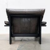 Postmodern German brutalist lounge chair by Rolf Benz for Musterring, 1990s.