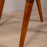 60s vintage armchair in yellow fabric Italian design