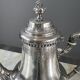 Silver-plated tea and coffee service, 5 pieces with tray, late 19th century.