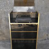 Hi Fi glass and plexiglass cabinet 1970