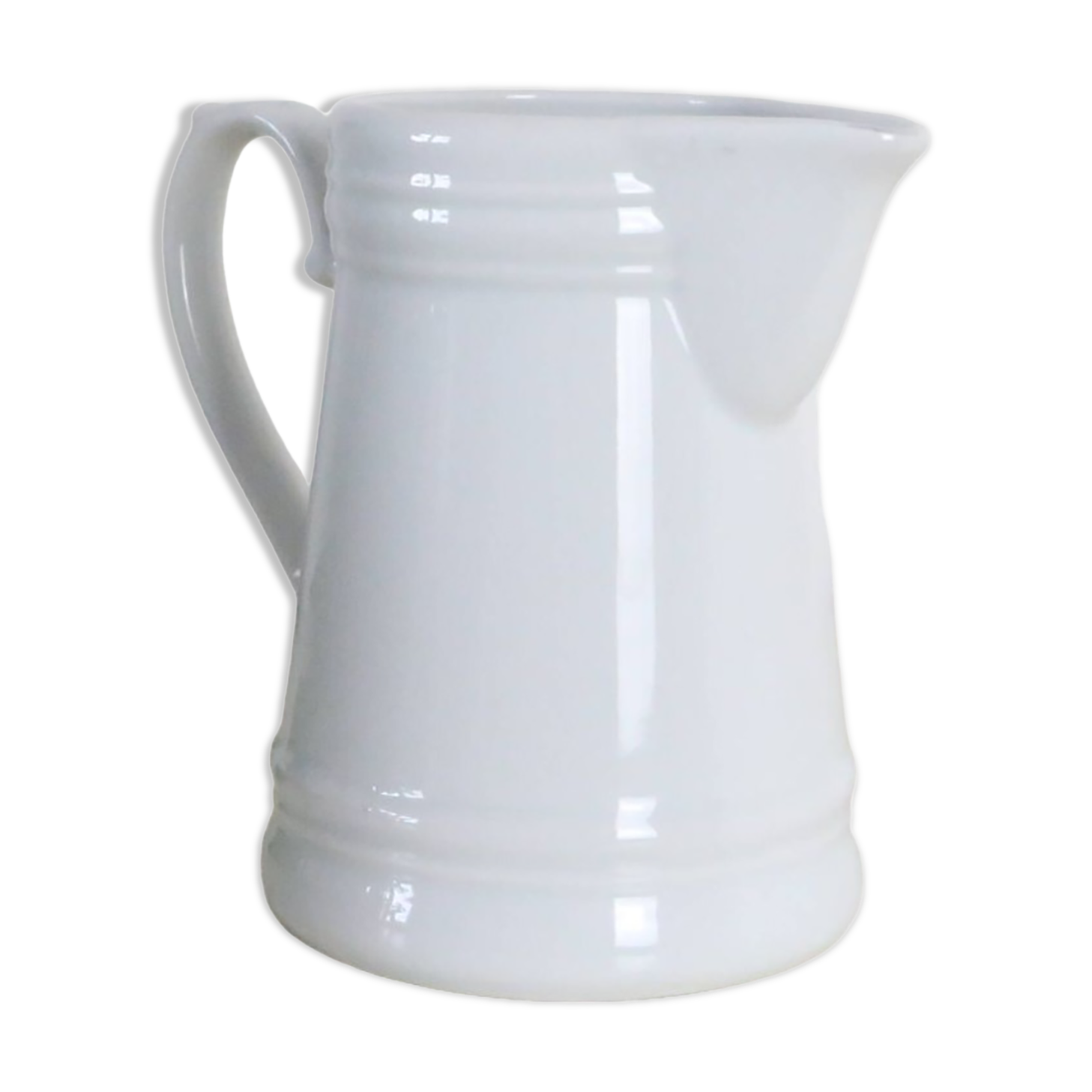 Water pitcher, white porcelain, 1960s vintage German